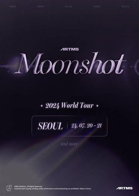 [Ticketlink]2024 ARTMS World Tour < Moonshot > in Seoul.